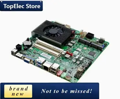 TopElec I3-7100u Mini-ITX Motherboard 7th Core Intel CPU IPC SBC Embedded Ultra-thin Mainboard With 2COM LAN DC12V DDR3L 6USB LV