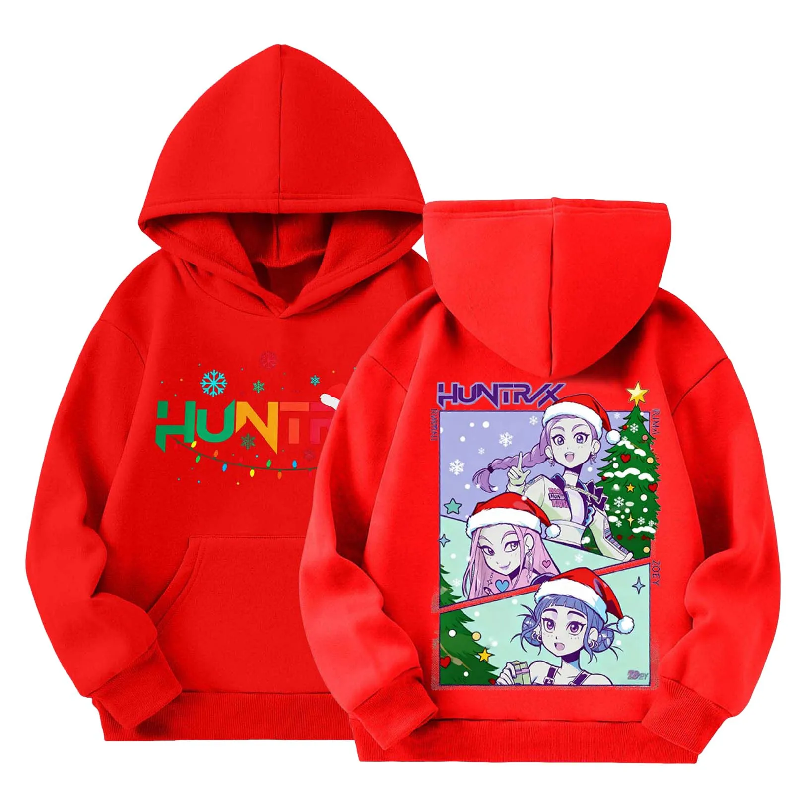 

Girls Hoodie 2025 Hot Cute Graphic Sweatshirts Casual Loose Comfy Kids Clothes Tops With Pockets K-Pop Demon Hunters 어린이 가을옷