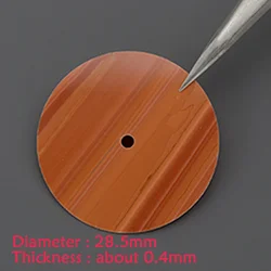 28.5*0.4mm Natural Green Malachite Watch Dial Gem Stone Blue Sandstone CNC Machine Cut