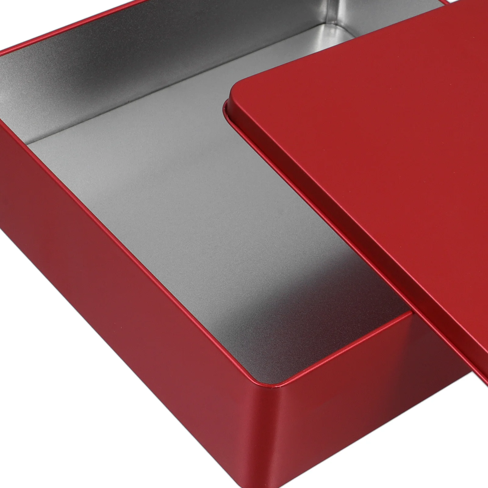 صندوق صفيح حلوى مربع فارغ كلاسيكي مزخرف وقابل لإعادة الاستخدام لتخزين حلوى البسكويت علبة صغيرة مع غطاء لهدايا الحفلات