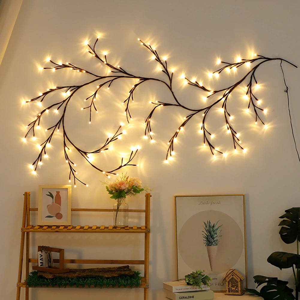 Branch String Light DIY Vine Lights 72/144 LEDs Twinkling Tree Light 8 Modes Vine Branch Light String for Christmas Home Party