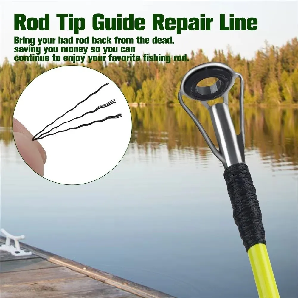 2000M Thread Length Fishing Rod Repair Kit 150D Thread Denier Professional Grade Thread Guide Wrapping Thread