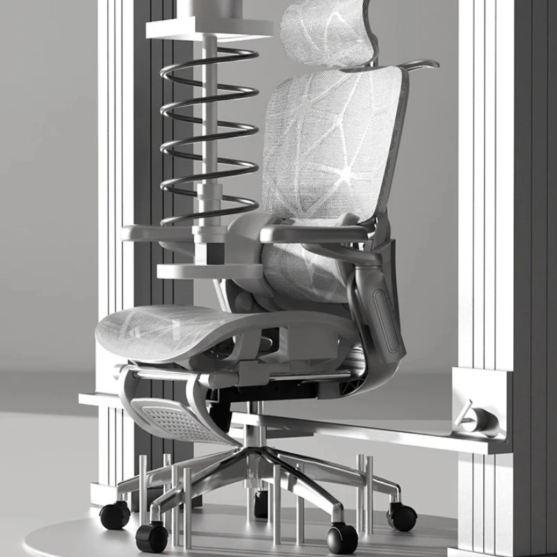 كرسي مريح من سيلا مريح لأثاث المكاتب بدواسة عجلات كرسي مريح لدعم الظهر 8D مسند ذراع آلي 360 ° دوران #2