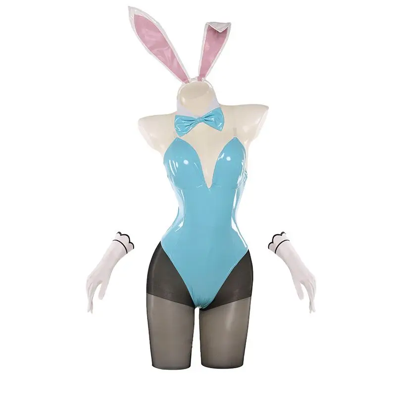Kakudate Karin Bunny Cosplay Costume Blue Archive Asuna Ichinose Murokasa Akane Neru Mikamo Jumpsuit Outfit Fullset view 6