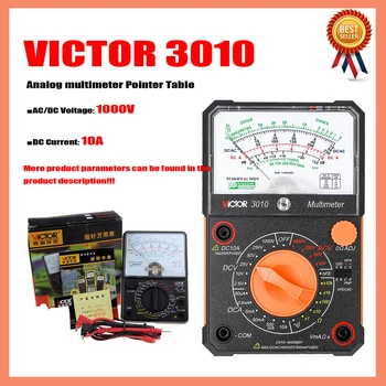 VICTOR 3010 3021 7244 manual range Analog multimeter diode triode AC DC Pointer table universal multi mechanical multimeter.
