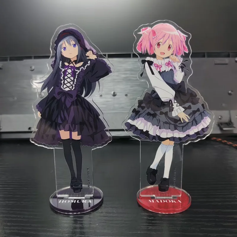 Anime Puella Magi Madoka Magica Figures Kaname Madoka Cosplay Black Dress  Style Acrylic Stands Akemi Homura Character Model Toy - AliExpress 36