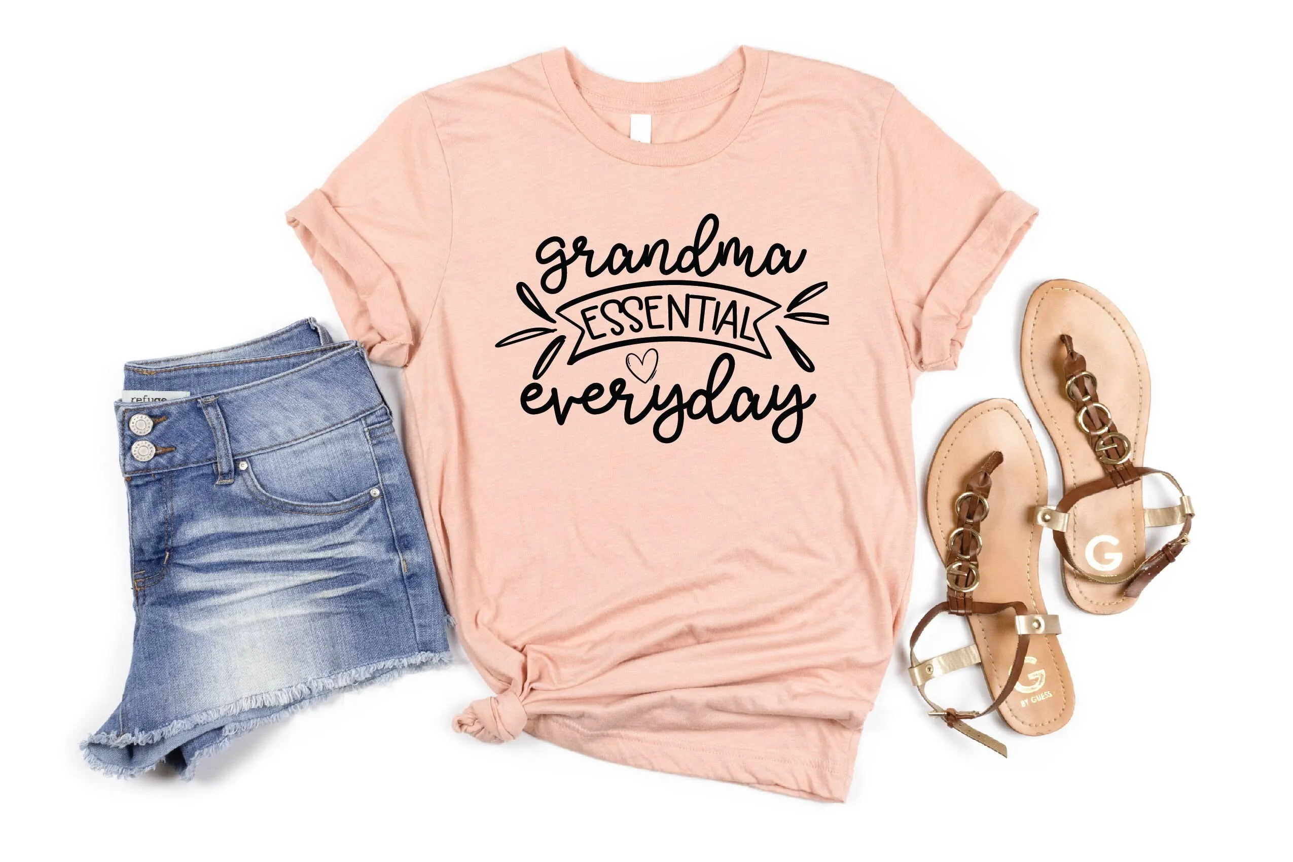 Grandma Essential Everyday T Shirt Mothers Day Grandparents Cute Grandpa