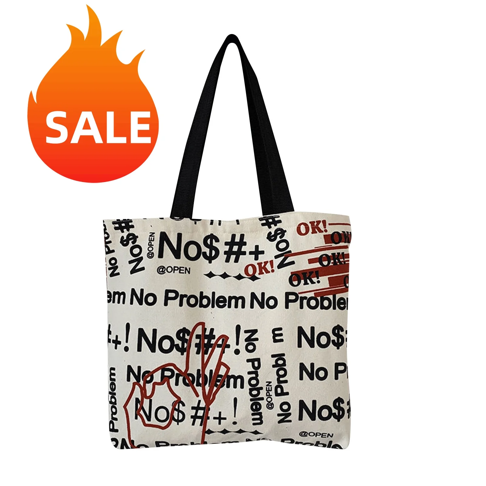 

Portable Printed Single Shoulder Canvas Bag Large Capacity Canvas Tote Bag Commuting Women's Bag School Hand Bags Shopping Bags