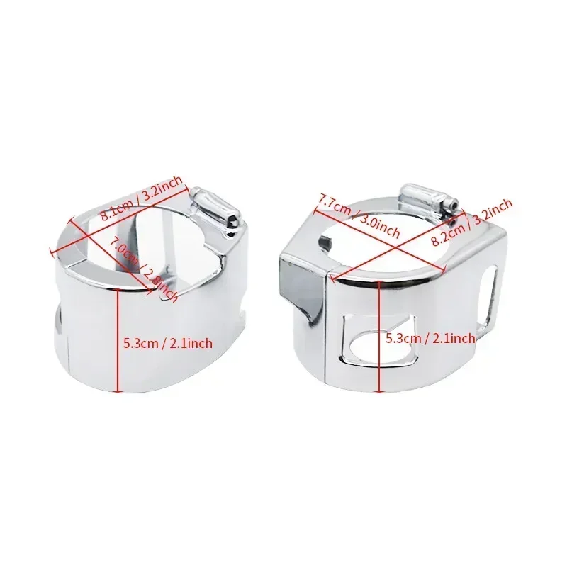 Motorcycle Chrome Switch Housing Cover Cap Fit For Yamaha V-Star 650 Custom only, Road Star 1600/ 1700( Excludes Warrior ) view 6