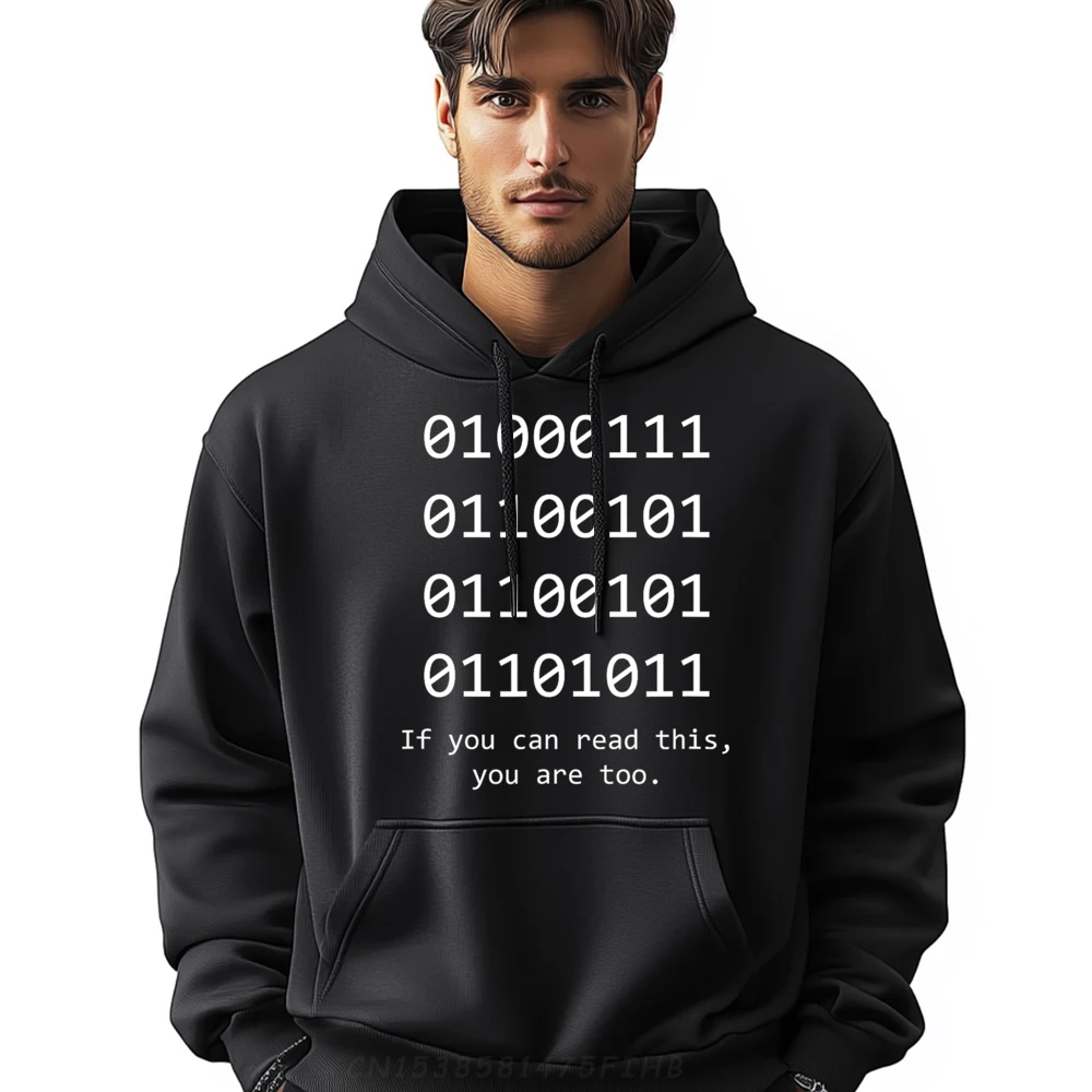 

Funny Computer Binary Code Programmer Developer Geek Luxury Hoodies Men High Quality New Year 2025 Vintage