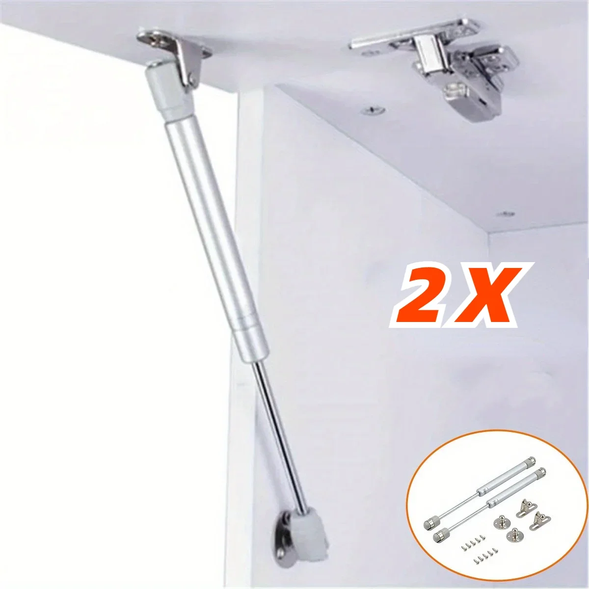 2PCS Furniture Cabinet Door Stay Soft Close Hinge Hydraulic Gas Lift Strut Support Rod Pressure 100/120/150/200N