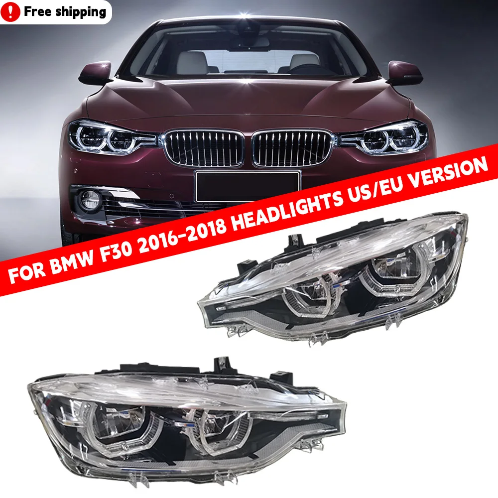 

For 2016-2018 Bmw 3 Series F30 F31 Led Front Headlight Headlamp Non-Afs Lh/Rh Auto Daytime Running Lights Without Module 1Pairs