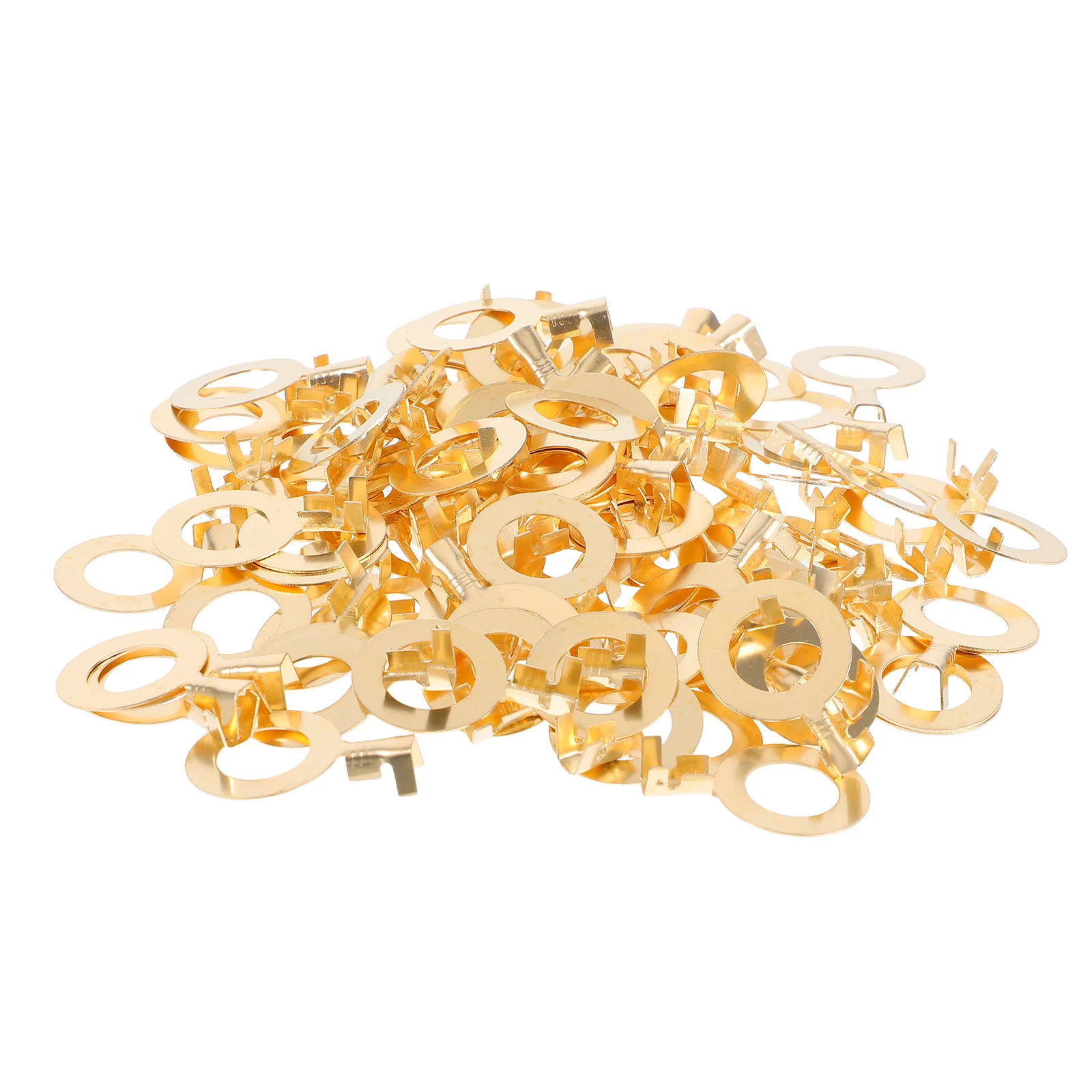 

100pcs Copper Ring Terminals Heavy Duty Cable Lugs M10 Crimp Wire Ends Open Terminal Connectors Reusable Electrical