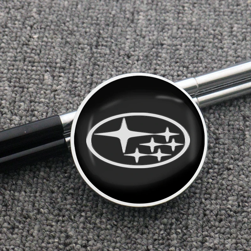 4 قطعة عجلة السيارة غطاء محور مركزي ملصقات الشعار غطاء حافة اكسسوارات لسوبارو WRX STI فورستر تريبيكا ليفورج امبريزا XV Outback