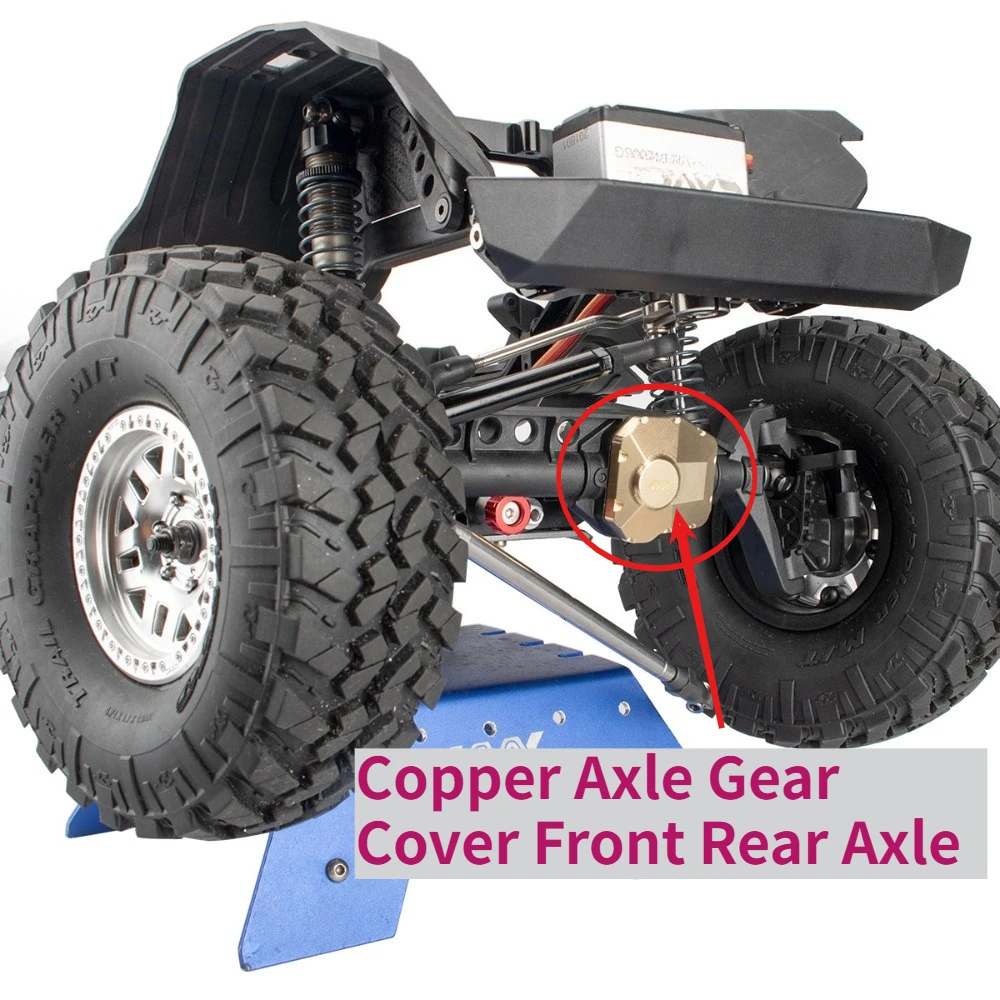 RC Crawler Copper Axle Gear Cover Front Rear Axle Upgrade Part For Axial SCX10 III AX103007 1/10 Scale Custom Spare Accessory