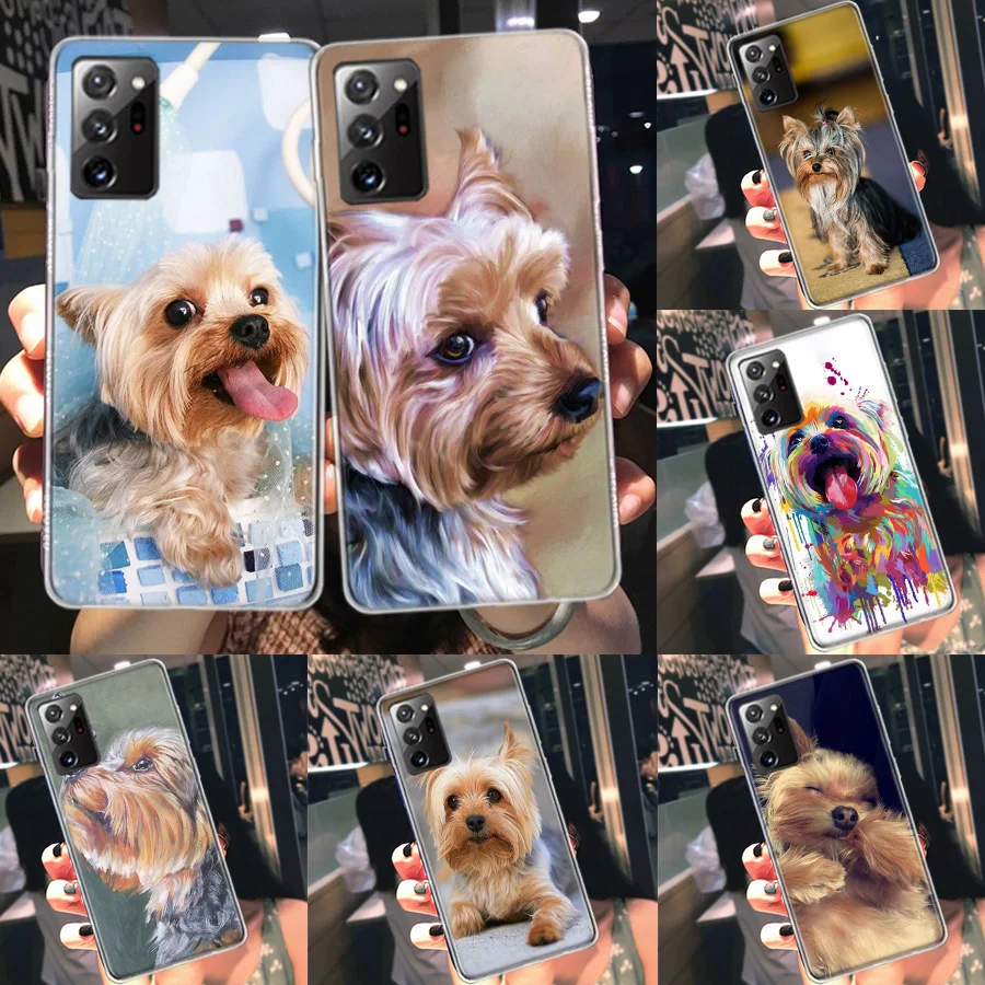 Yorkshire terrier dog Phone Case For Galaxy S25 Samsung Note 20 Ultra 10 9 8 A05S A15 A25 A35 A55 M12 M21 M30S M32 M51 M52 A90 A