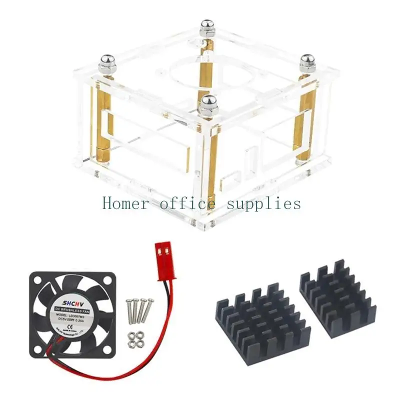 

K43B Protective Shells Case Outer Shells for Orange 3 Development Board Acrylic Enclosure with/without Fan Accessory