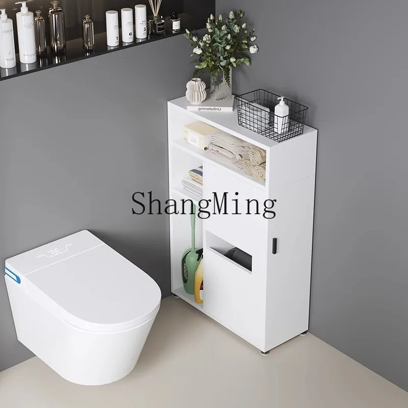

CL Honeycomb Aluminum Bathroom Side Cabinet Toilet Side Narrow Standing Cabinet Toilet Crack Waterproof Storage