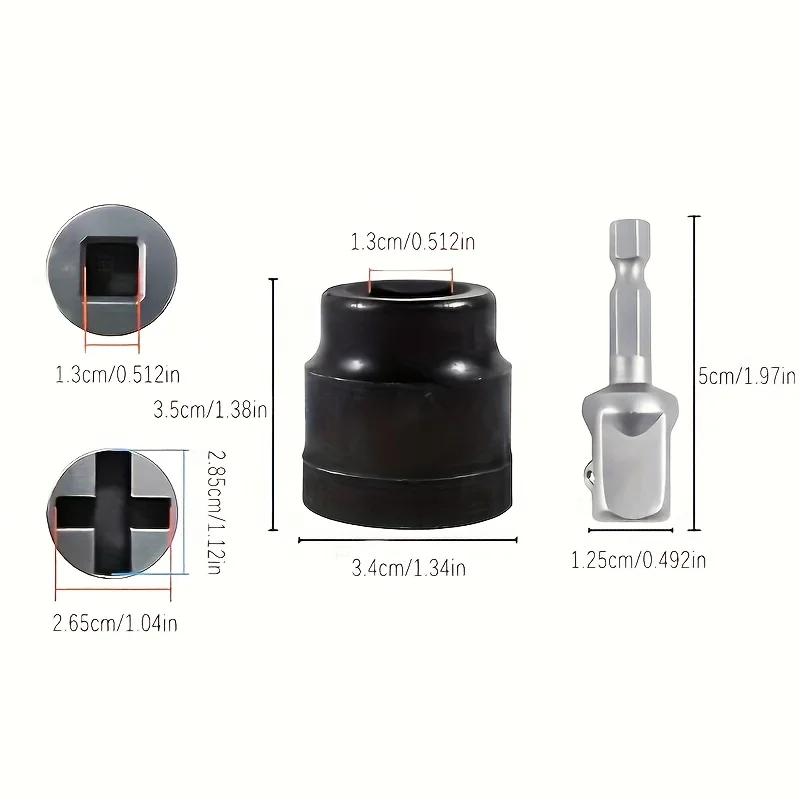 Car Jack Special Socket Wrench, Electric Drill Power Wrench for Easy Removal Tool with Lifting Assistance, Home Car Repair Tool