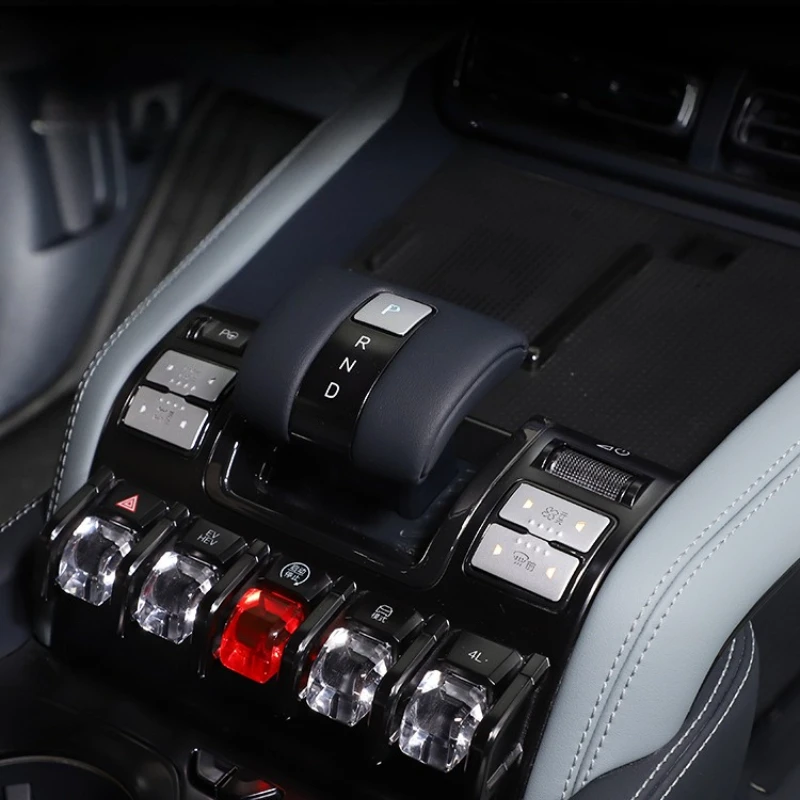 For BYD Equation Leopard 5 2023-2024 Central Control Panel Button Sticker One Click Start Decorative Sequins Interior Accessory