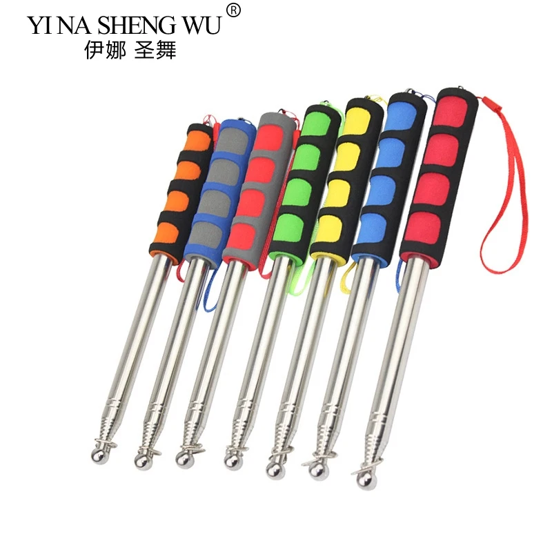 120/200cm Flag Pole Telescopic Belly Dance Wings Accessories Stick Egypt Indian Dance Isis Wings Stainless Steel Telescopic Rods