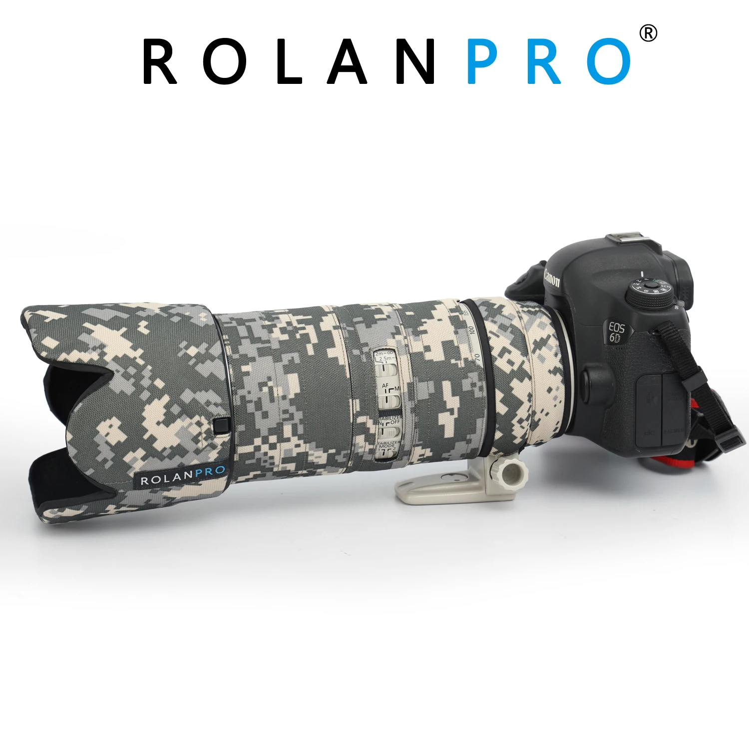 

ROLANPRO Waterproof Lens Camouflage Coat Rain Cover for Canon EF 70-200mm F2.8 L IS II USM Lens Protection Sleeve Guns Case