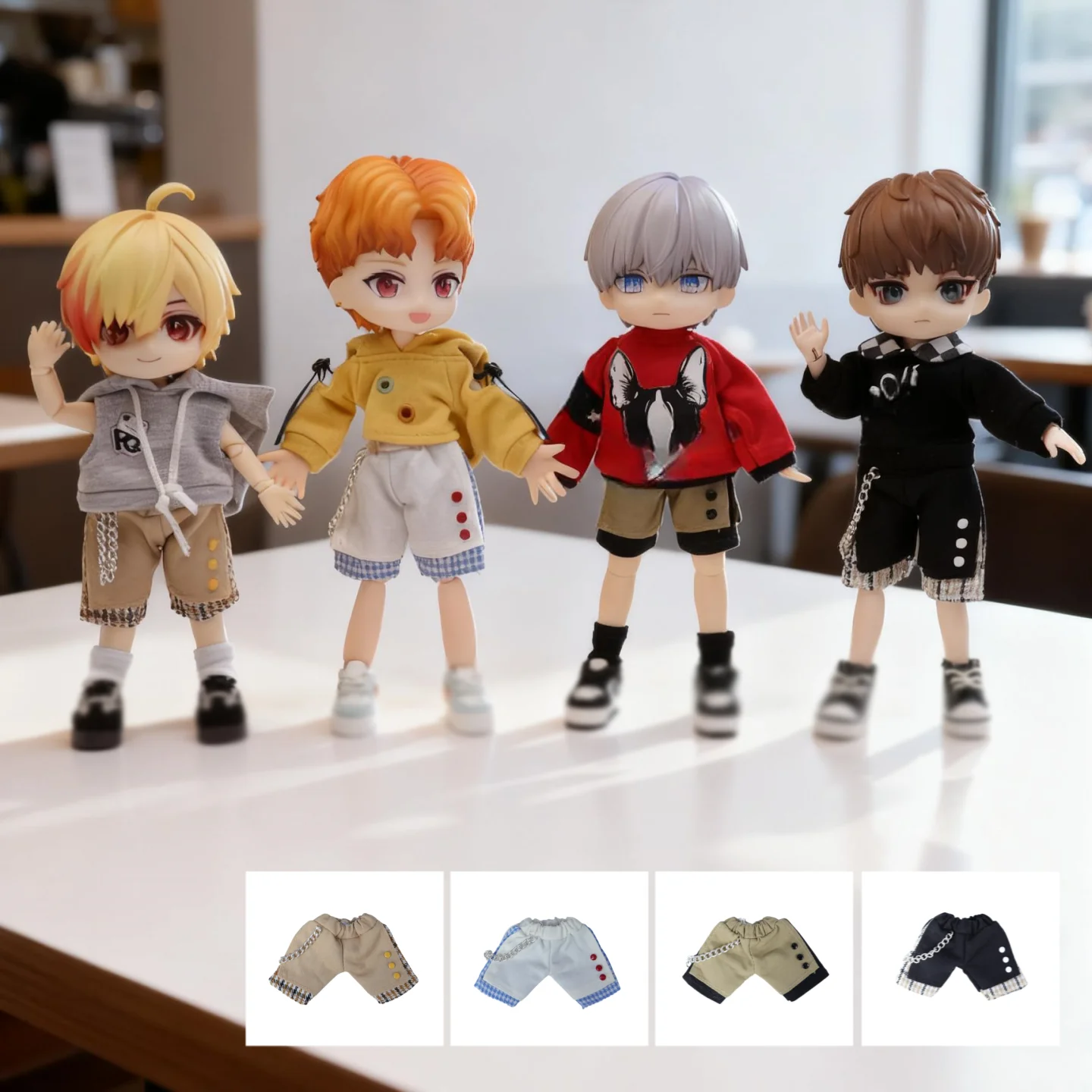 ob11 슈퍼 귀엽고 사랑스러운 인형 의상 세트 토끼 귀 포함 GSC P9 1/12 BJD 기본 바디 DF 인형 옷 세트