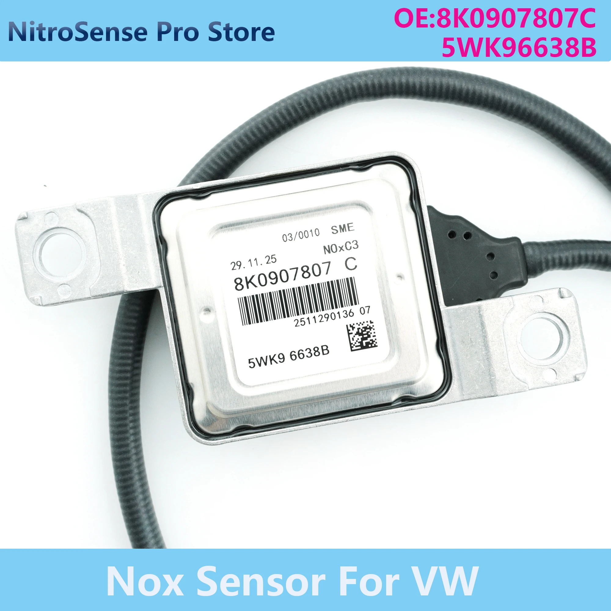 

8K0907807C 5WK96638B High Quality Nitrogen Oxide Sensor Nox Sensor For 2012-2015 VW Passat Duvet Sedan Trendline 2.0L-L4 Audi