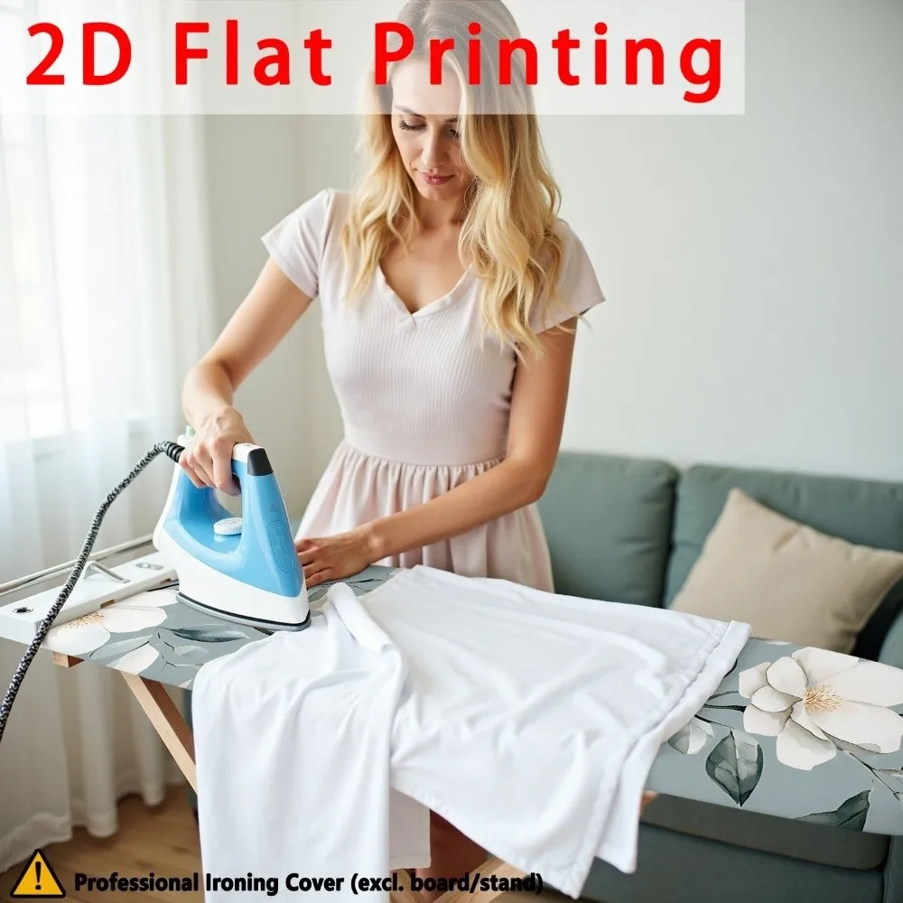 Durable Ironing Board Cover Thickened Stain Resistant Ironing Board Cloth 45*140cm Printed Ironing Board Pad Laundry Supplies