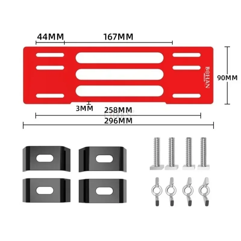 

Adjustable Cutting Machine Base Quick Positioning Guide Bracket Professional Woodworking Plastic Bakelite Board Cutting Wonder