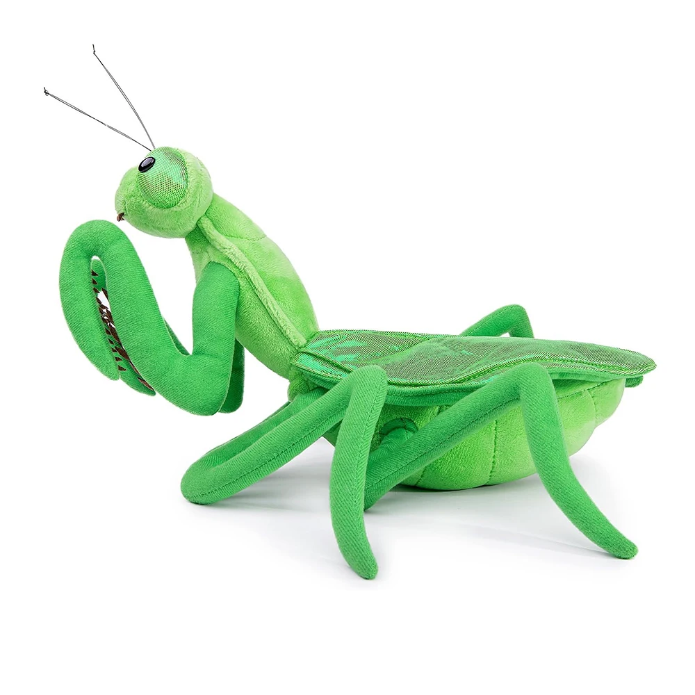 Lifelike Chinese Mantid Plush Toys Real Life Insect Mantis Stuffed Animals Toy Soft Educational Rearhorse Toys For Kids