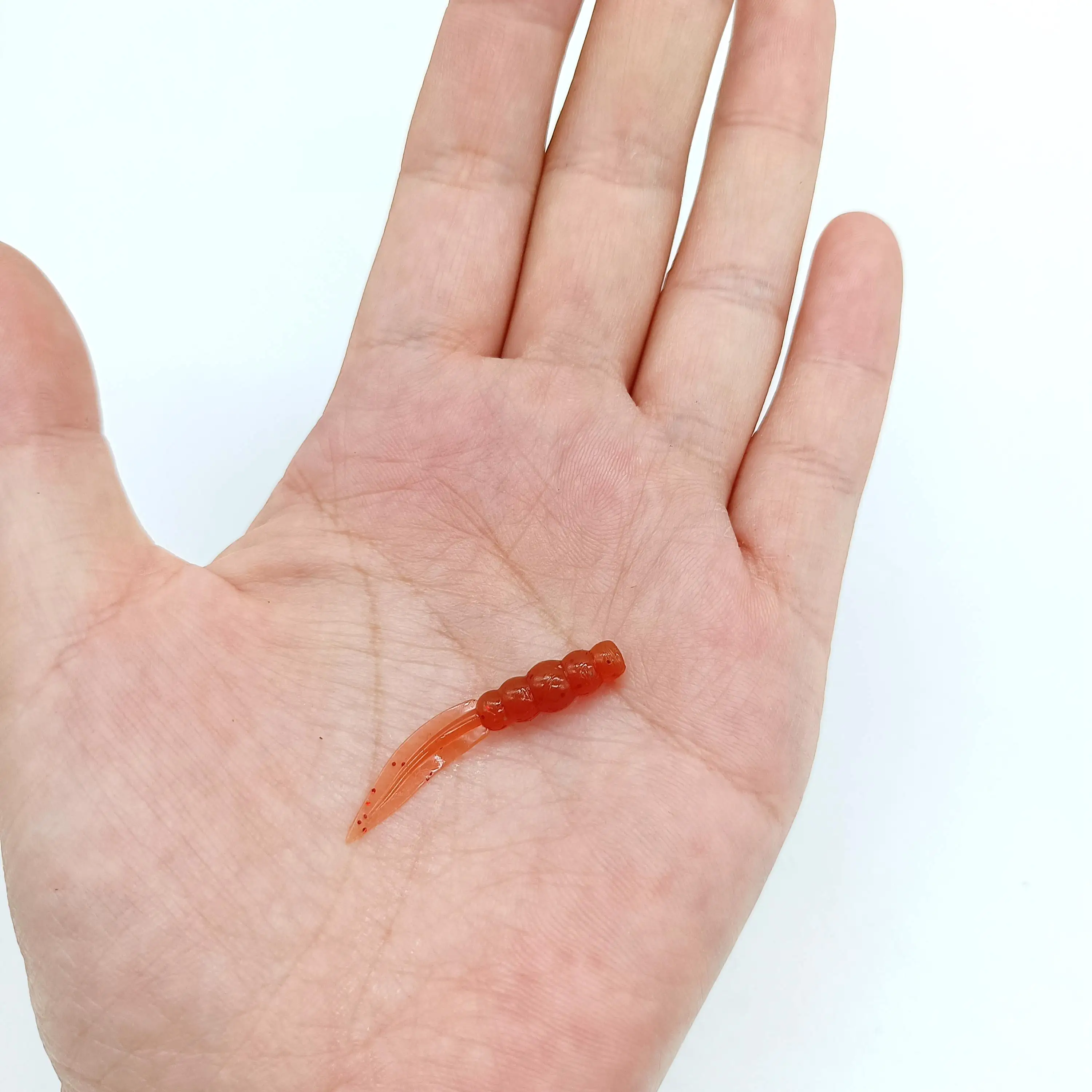 DUODUOYU 20PCS Neue Mini Weiche Angeln Locken 0,3g/35mm Silikon Köder Swimbait Wobbler Wurm bass Karpfen rockfishing Angelgerät – Detail 5