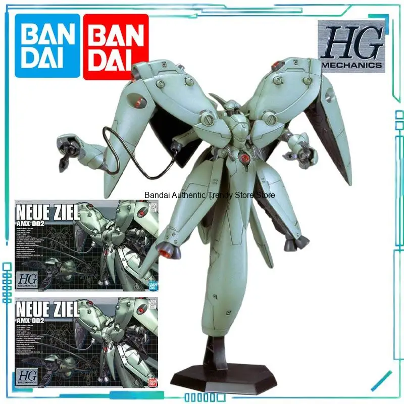 BANDAI Genuine HG MECHANICS Series Assembly Model 1/550 02 AMX-002 Luwei Jielu Plastic Assembly Model Collectibles As A Gift
