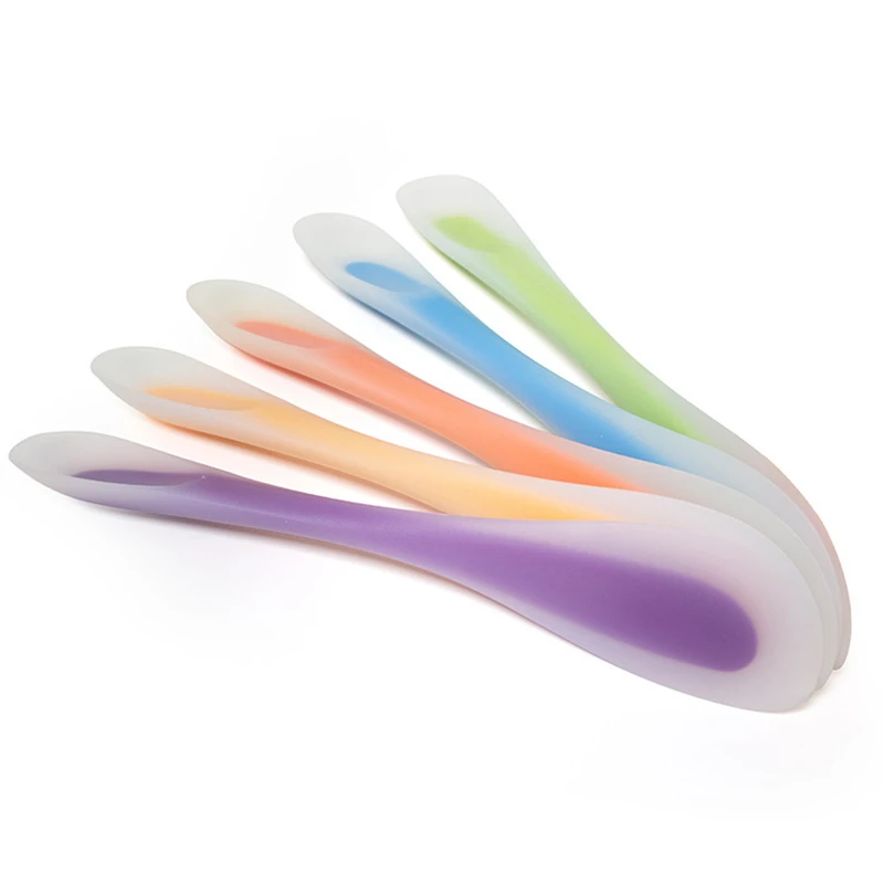 One Piece Double Side Multi-Function Silicone Spoon And Spatula Silicon Jar Scraper Baking Spatulas