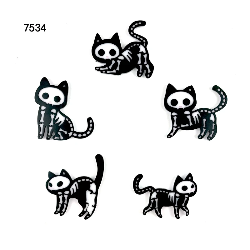 Cute Cat Silicone Mold DIY Earring Necklace Keychain Pendant Molds Super Glossy Animal Epoxy Resin Casting Mold Craft