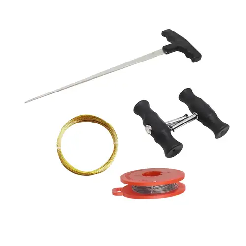 Imagen 2 del producto Juego de Herramientas de eliminación de parabrisas de coche compacto con alambre de acero, calidad, agarre cómodo, removedor de vidrio de viento automotriz Universal