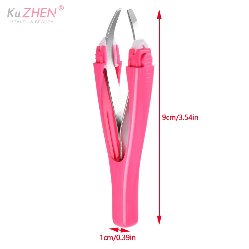 Eyebrow Tweezer Automatic Retratable Face Hair Beard Removal Stainless Steel Anti Rust Beauty Hair Puller Makeup Tool