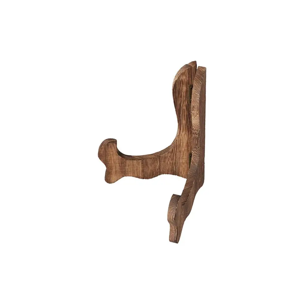 

Retro Wood Foldable Plate Tea Cake Dish Porcelain Plate Display Easel Display Stand Decorative Rack Storage Rack