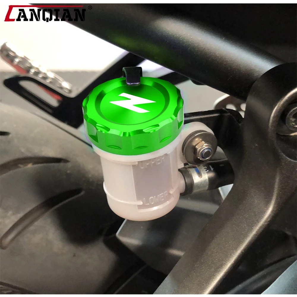 

Motorcycle Accessories Rear Brake Fluid Tank Cap Cover Brake Reservoir For Kawasaki Z900 Z650 Z800 Z750 Z250 Z1000 Z1000SX Z400