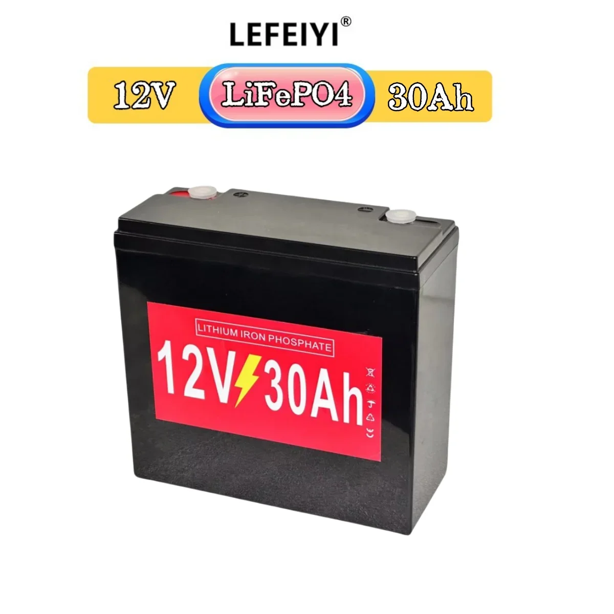 12V 30Ah Traction Battery (LifePo4 Battery Used for Solar Energy in Electric Vehicles)