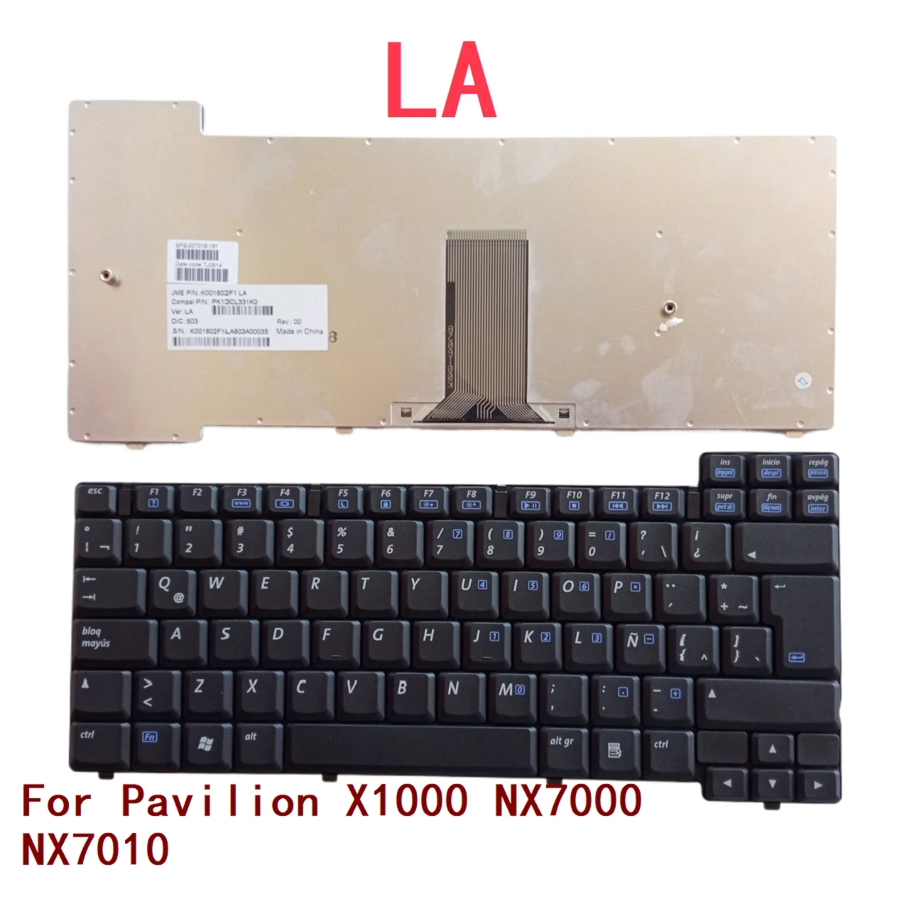 New Latin Laptop Keyboard For HP Pavilion X1000 NX7000 NX7010 Notebook PC Replacement