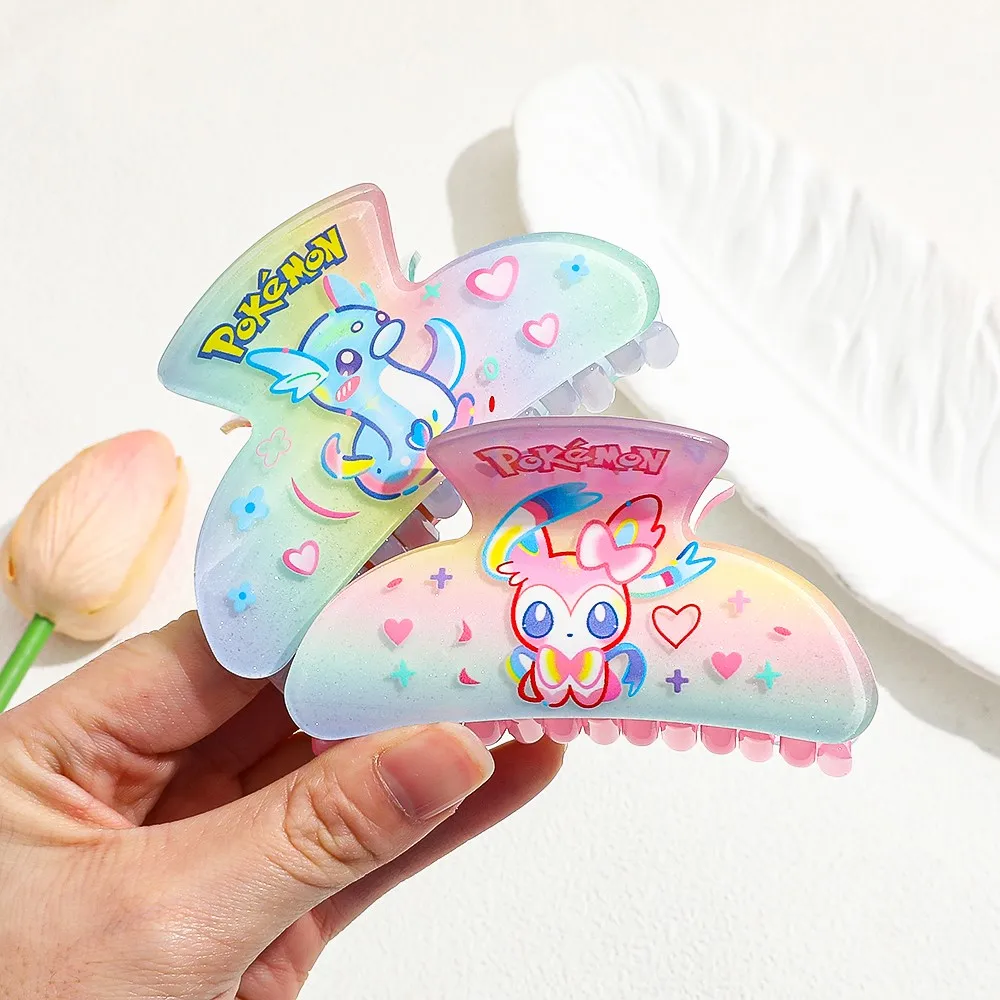 1 قطعة/5 قطعة سلسلة البوكيمون مشبك شعر كليب إكسسوارات الشعر الزخرفية دبابيس الشعر اليومية العملية الملونة لطيف الحلو إكسسوارات الشعر