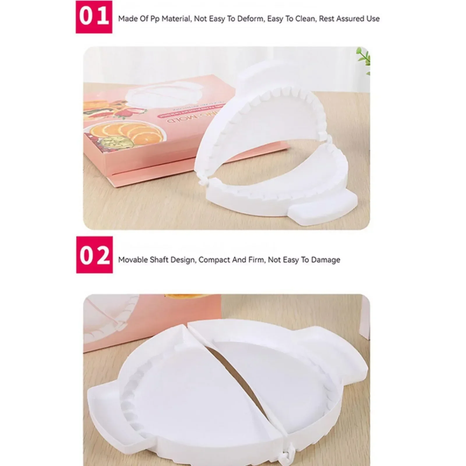 DIY Dumpling Mold Press Kitchen Accessories Pierogi Maker Pastry Shaper Dough Wrapper Tool for Cooking