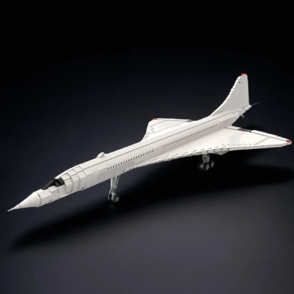 

2010PCS MOC 1:72 Scale Concorde Iconic DIY Model Building Blocks Birthday Toys Gift