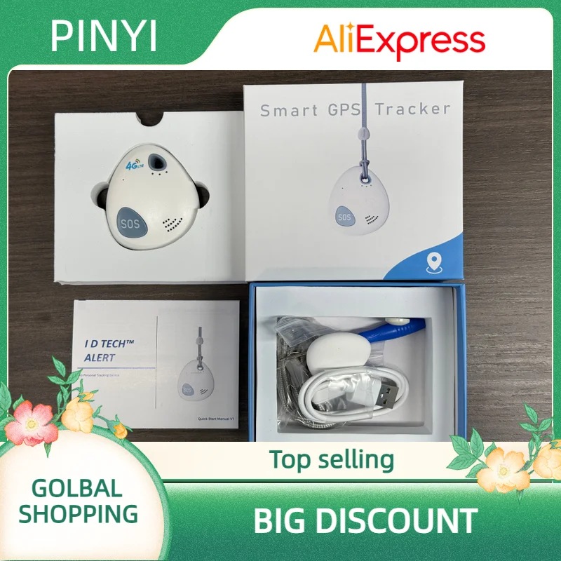 

GPS-трекер для пожилых людей с защитой от потери, обнаружение падения, тревожная кнопка SOS, предотвращение падения, аварийная помощь через 4G GSM/WiFi/GPRS ПК