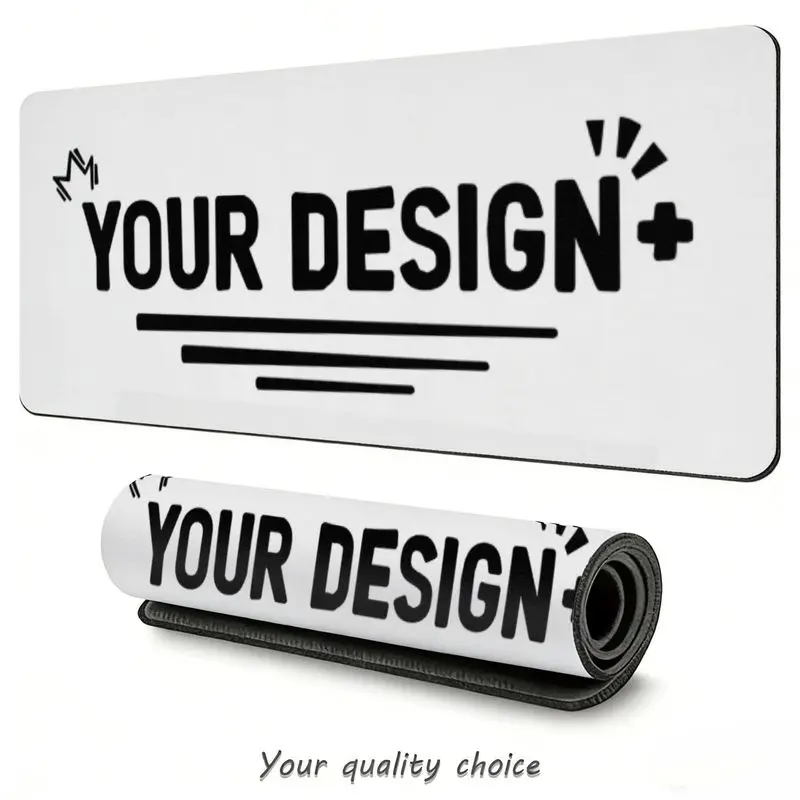 

Custom Office Gaming Mouse Pad Personalized Print Your Design Extended Non Slip Rubber Desk Pad Waterproof Laptop Mousepad