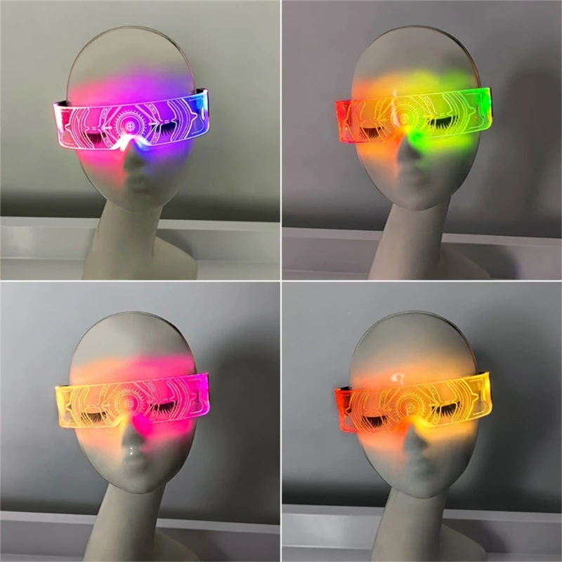 Futuristic Eyeglasses Glowing Glasses with LED Technology for Party Enthusiasts Dropshipping