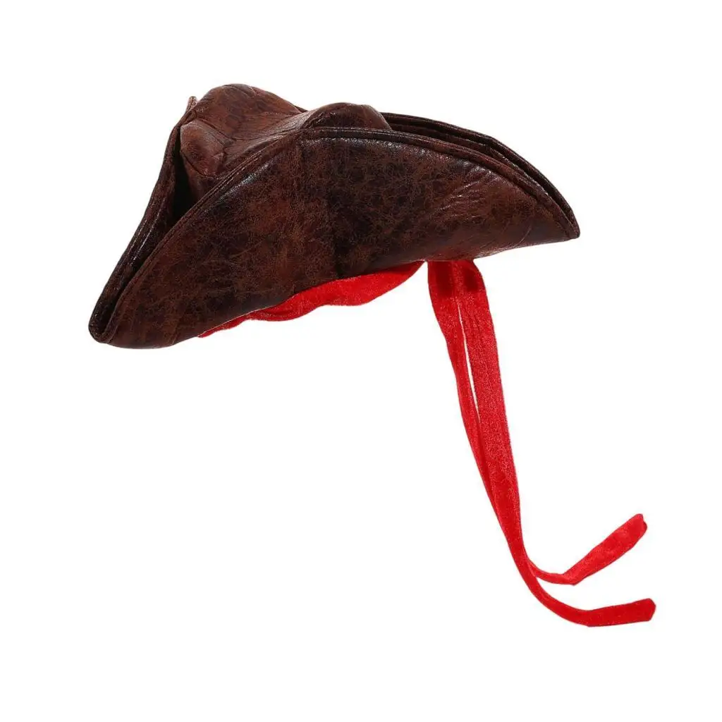 Halloween Pirate Hat Novelty Accessories Versatile Costume Cap Cosplay for Carnival Holiday Stage Performance Halloween Party