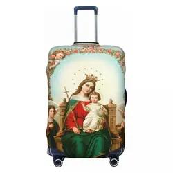 Custom Virgin Mary Bagagehoes Grappig Katholiek Christelijk Koffer Beschermer Pak Voor 18-32 Inch