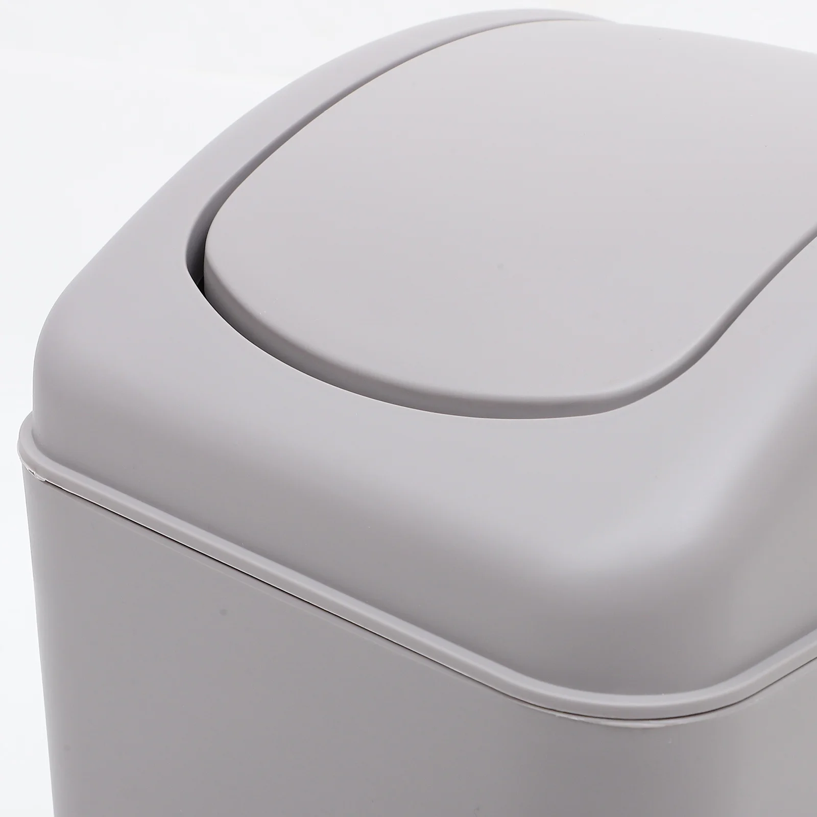 

Flip Trash Can Small Bins Trashcan for Room Basket Kitchen Cans Mini Short with Lid